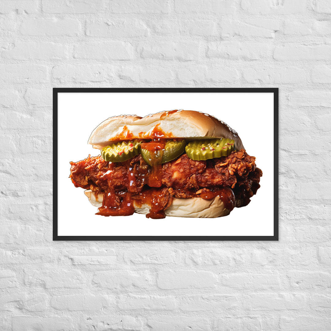 Nashville Hot Chicken Framed poster 🤤 from Yumify.AI