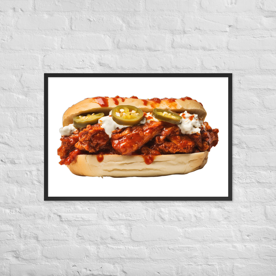 Nashville Hot Chicken Framed poster 🤤 from Yumify.AI