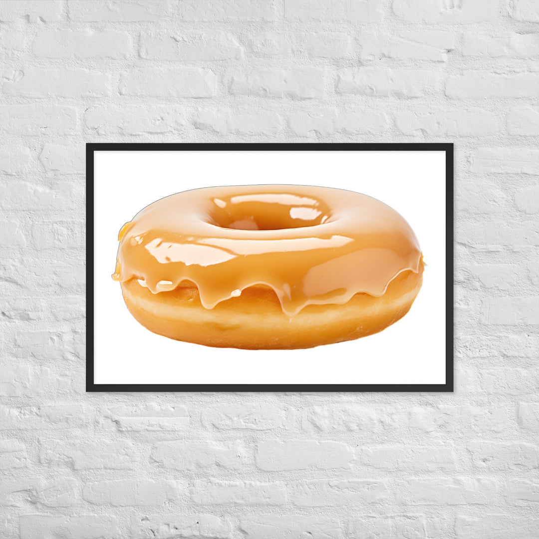 Glazed Donut Perfection Framed poster 🤤 from Yumify.AI