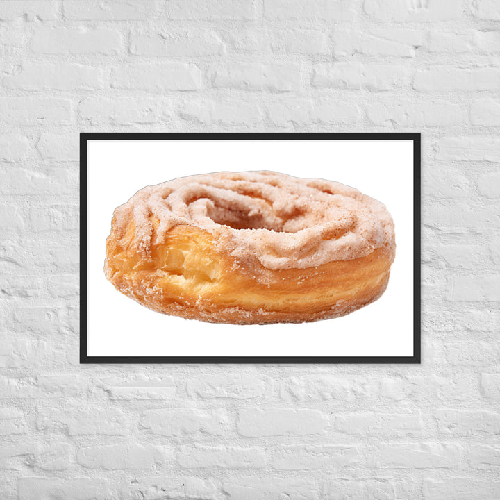 Cinnamon Sugar Donut Twist Framed poster 🤤 from Yumify.AI