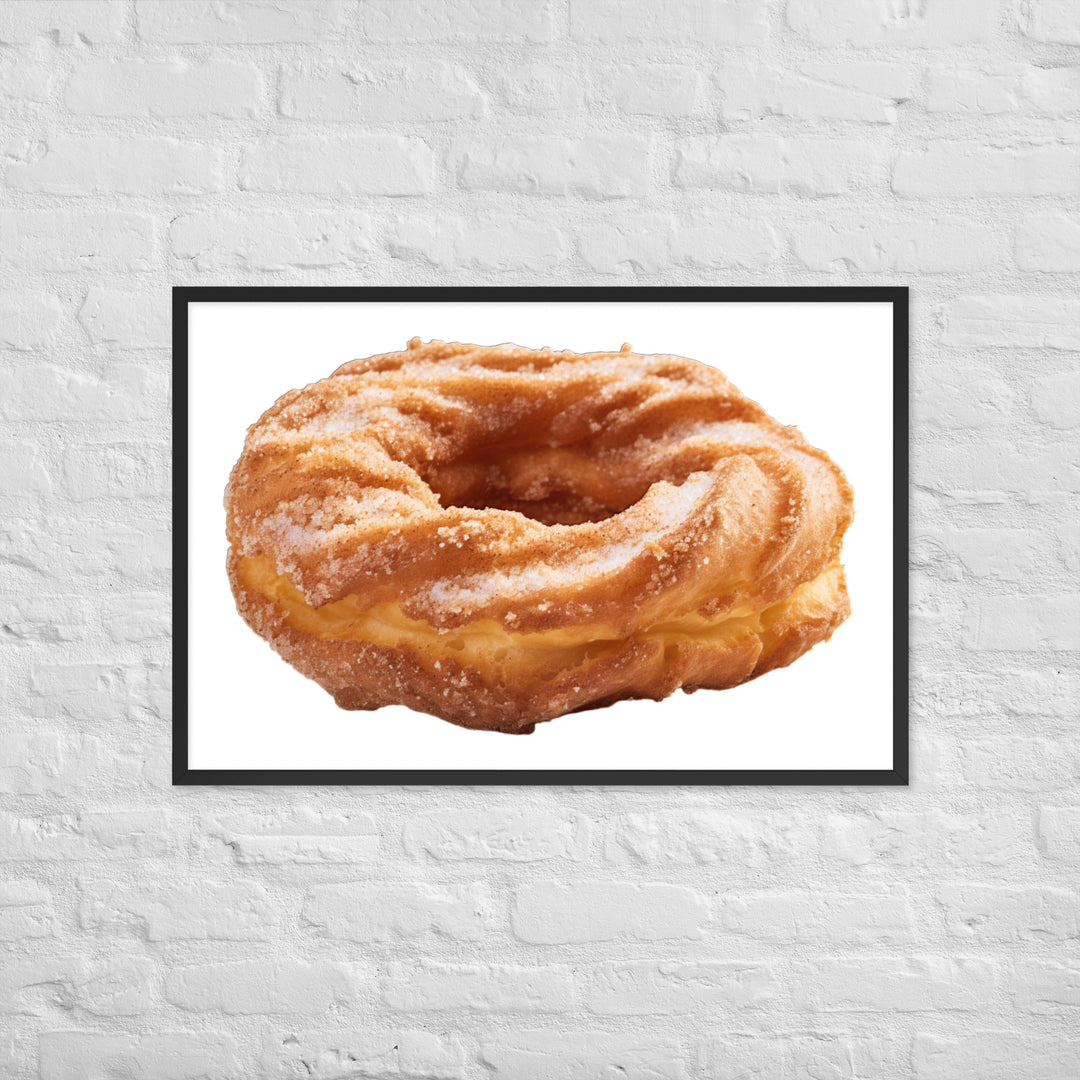 Cinnamon Sugar Donut Twist Framed poster 🤤 from Yumify.AI