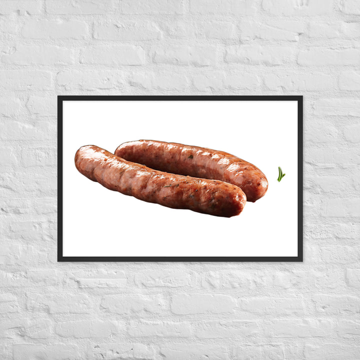 Veal Sausage Delight Framed poster 🤤 from Yumify.AI