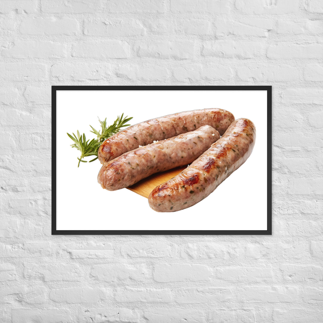 Veal Sausage Delight Framed poster 🤤 from Yumify.AI