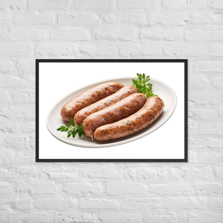 Veal Sausage Delight Framed poster 🤤 from Yumify.AI