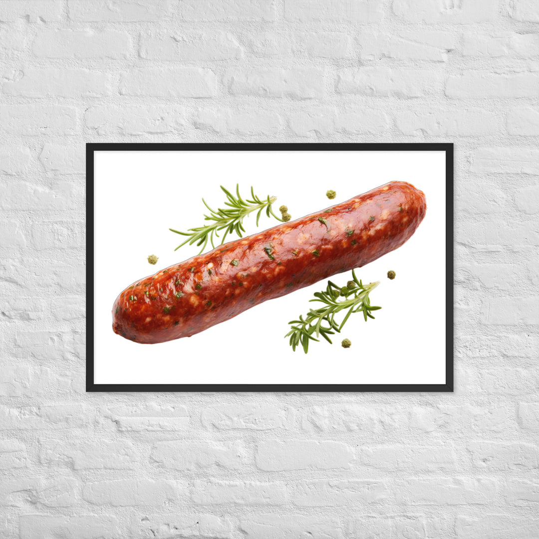 Lamb Sausage Framed poster 🤤 from Yumify.AI