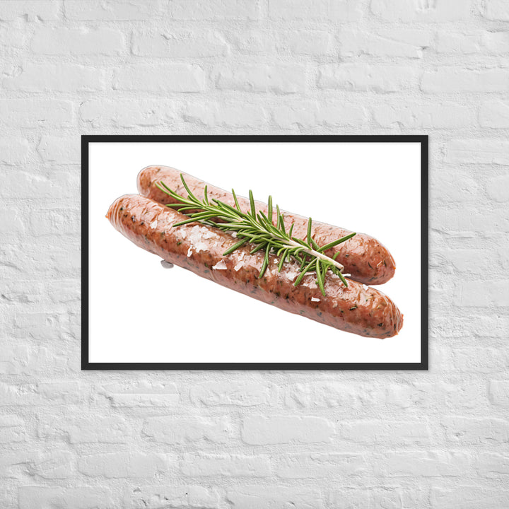 Lamb Sausage Framed poster 🤤 from Yumify.AI