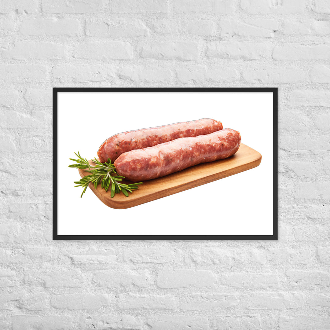 Lamb Sausage Framed poster 🤤 from Yumify.AI