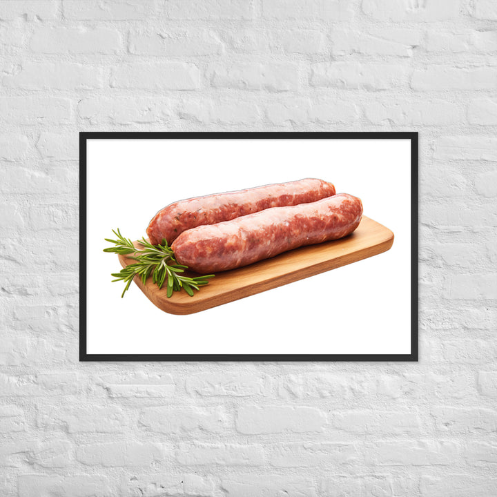 Lamb Sausage Framed poster 🤤 from Yumify.AI