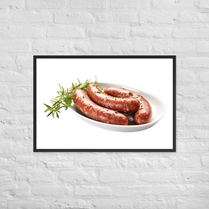 Lamb Sausage Framed poster 🤤 from Yumify.AI