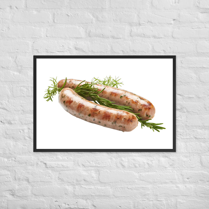 Herbed Chicken Sausage Framed poster 🤤 from Yumify.AI