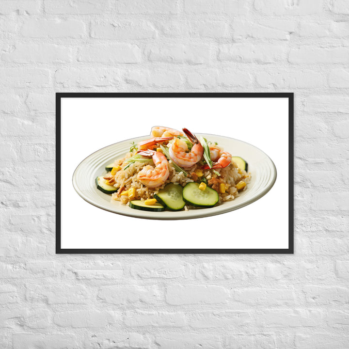 Shrimp Fried Rice Framed poster 🤤 from Yumify.AI