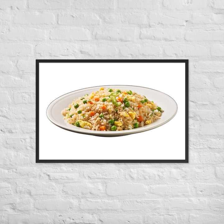 Classic Egg Fried Rice Framed poster 🤤 from Yumify.AI