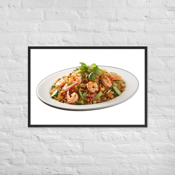 Shrimp Fried Rice Framed poster 🤤 from Yumify.AI