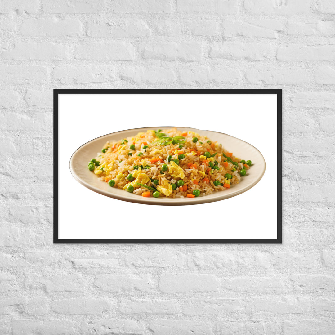 Classic Egg Fried Rice Framed poster 🤤 from Yumify.AI