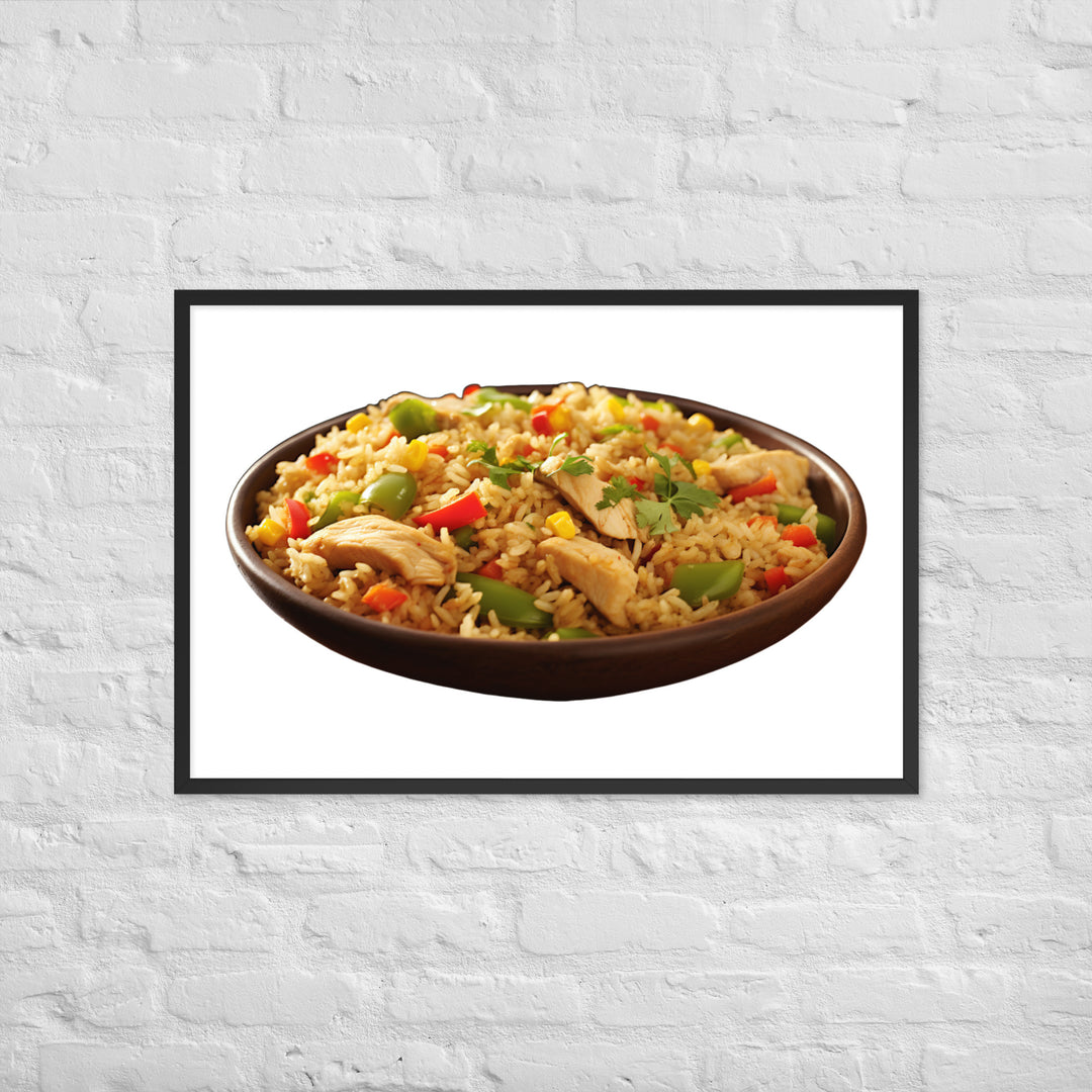 Chicken Fried Rice Framed poster 🤤 from Yumify.AI
