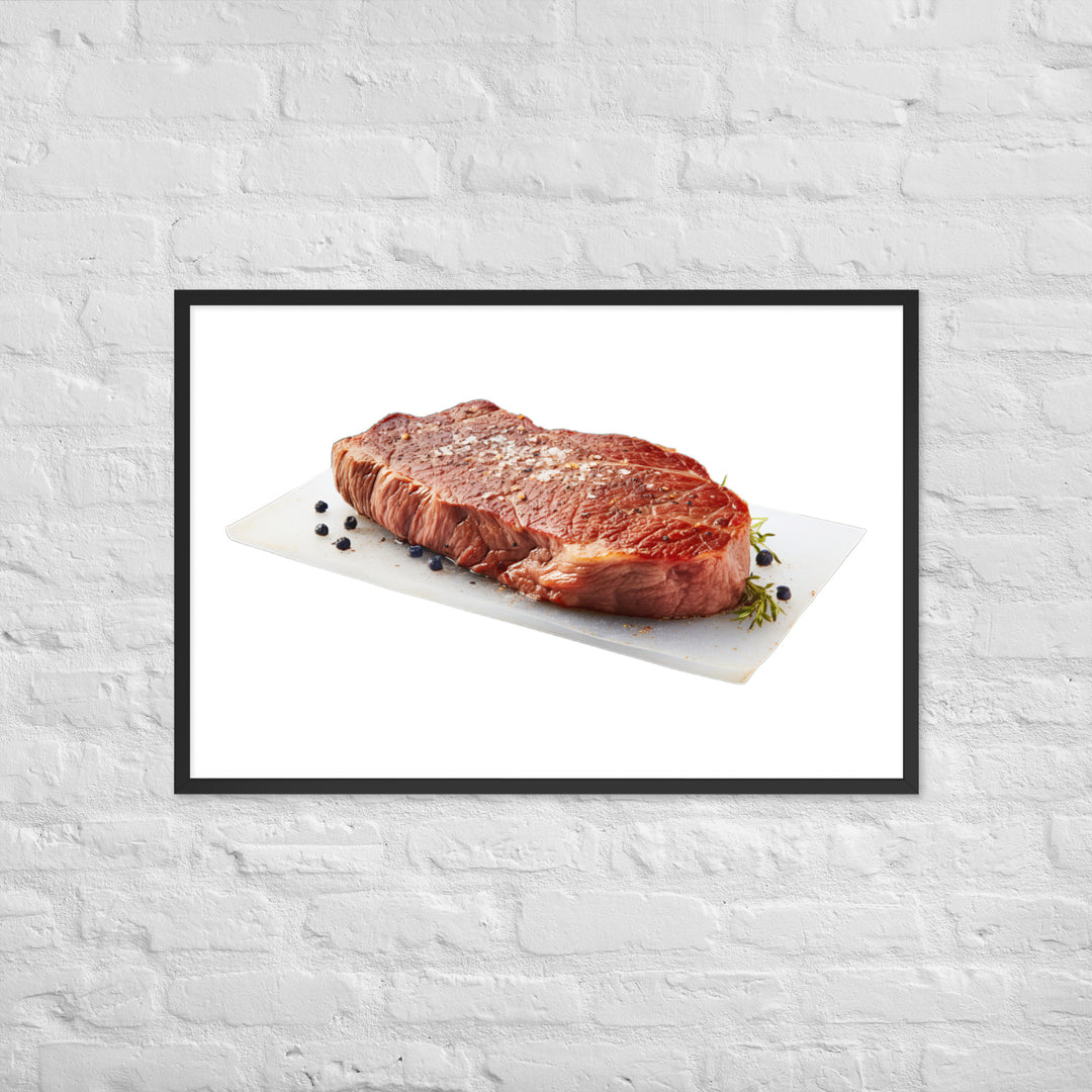 Blue Rare Steak Bliss Framed poster 🤤 from Yumify.AI