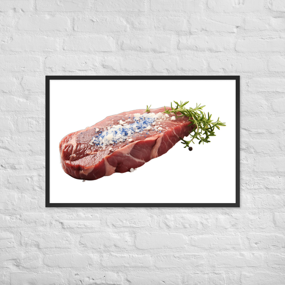 Blue Rare Steak Bliss Framed poster 🤤 from Yumify.AI