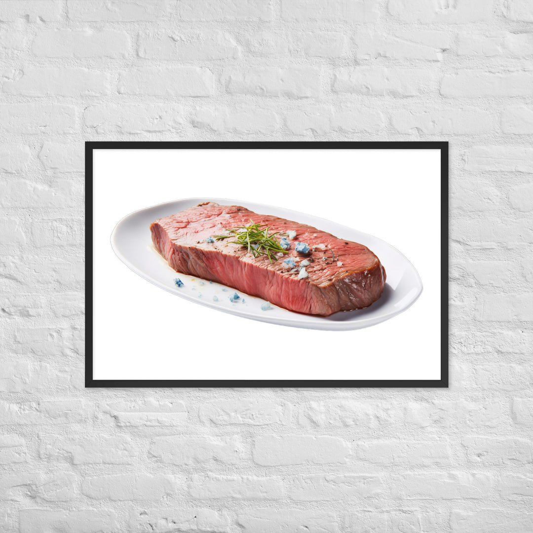 Blue Rare Steak Bliss Framed poster 🤤 from Yumify.AI