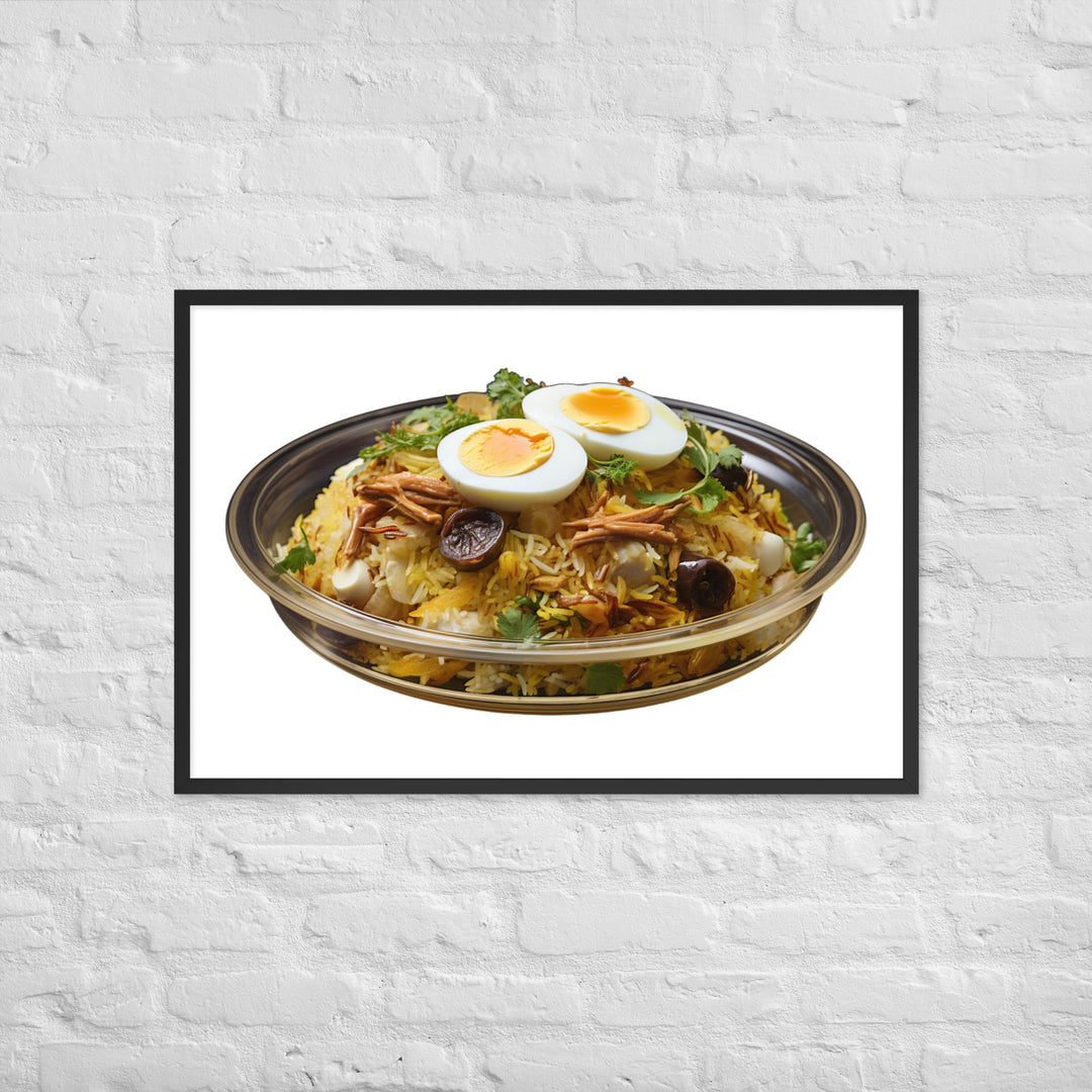 Layered Chicken Biryani Framed poster 🤤 from Yumify.AI