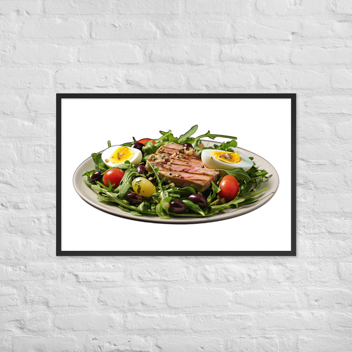 Tuna Nicoise Salad Framed poster 🤤 from Yumify.AI