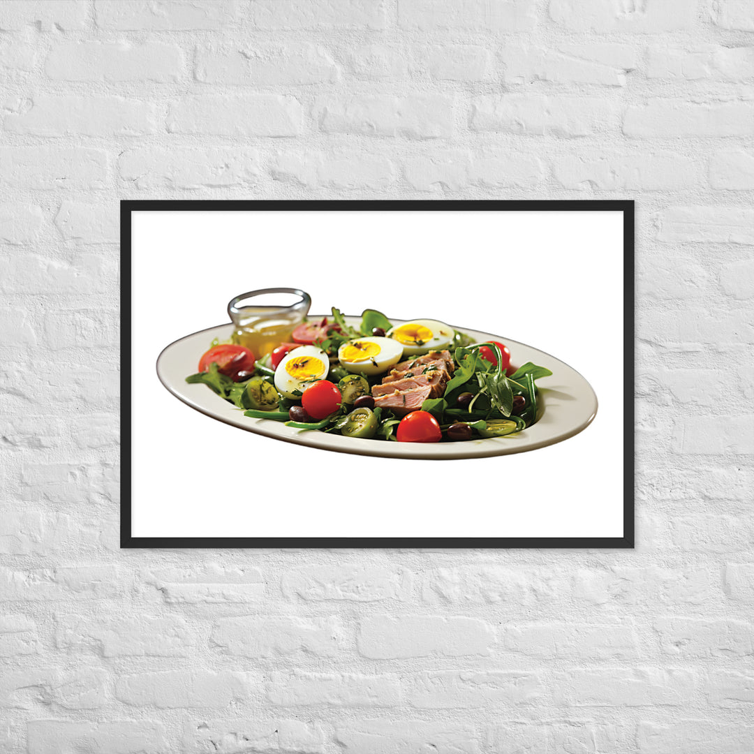 Tuna Nicoise Salad Framed poster 🤤 from Yumify.AI