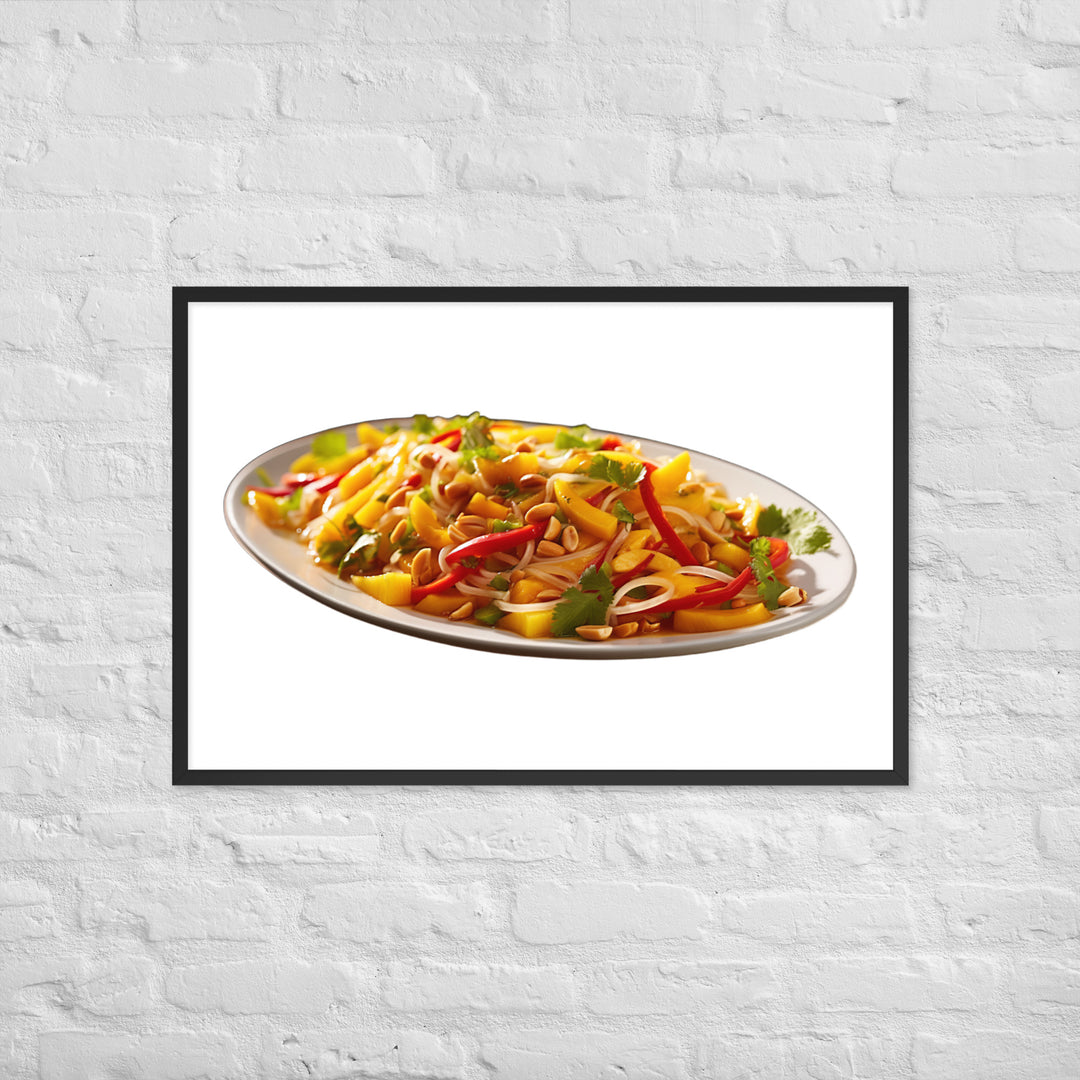 Thai Mango Salad Framed poster 🤤 from Yumify.AI