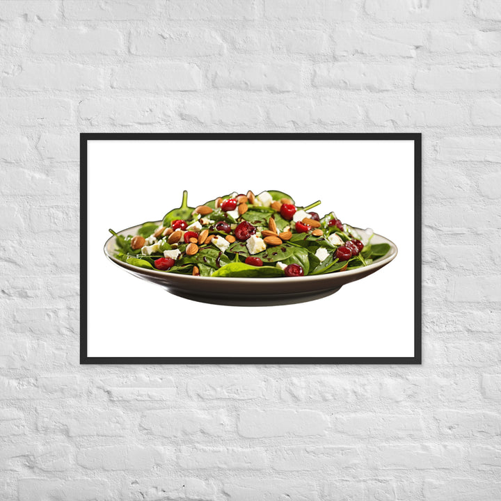 Spinach Salad Framed poster 🤤 from Yumify.AI