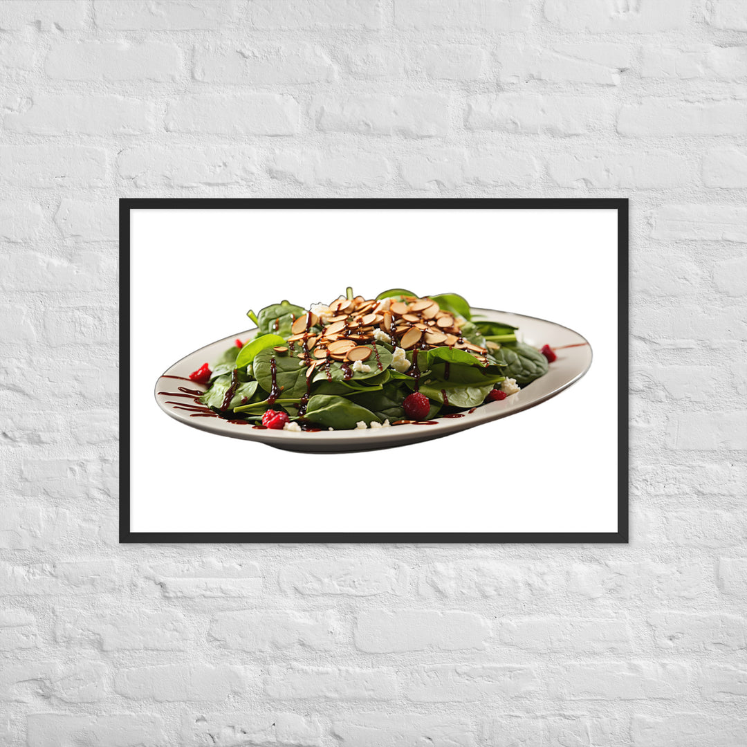 Spinach Salad Framed poster 🤤 from Yumify.AI