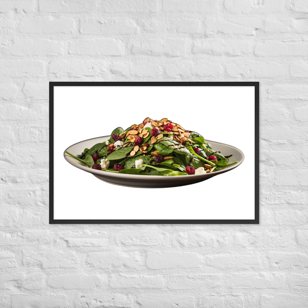 Spinach Salad Framed poster 🤤 from Yumify.AI