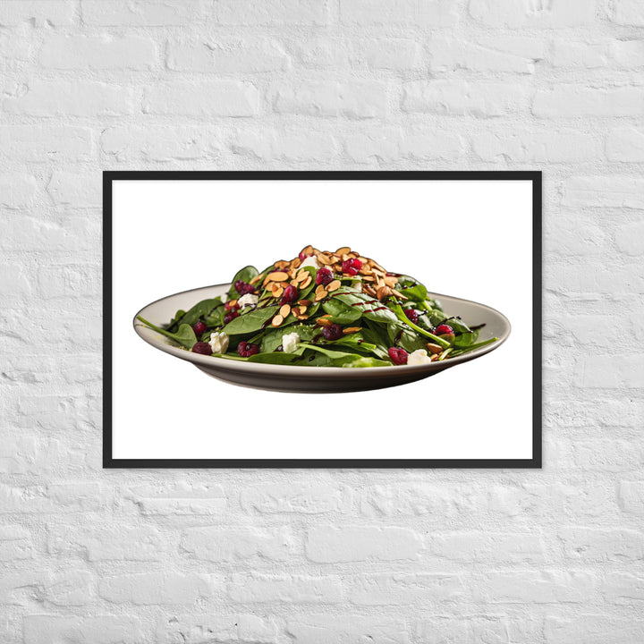 Spinach Salad Framed poster 🤤 from Yumify.AI