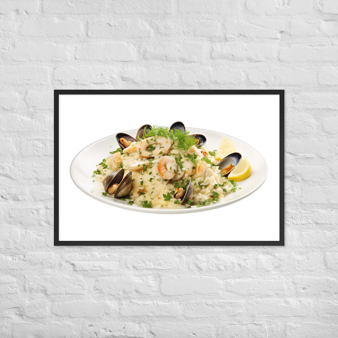 Seafood Risotto Framed poster 🤤 from Yumify.AI