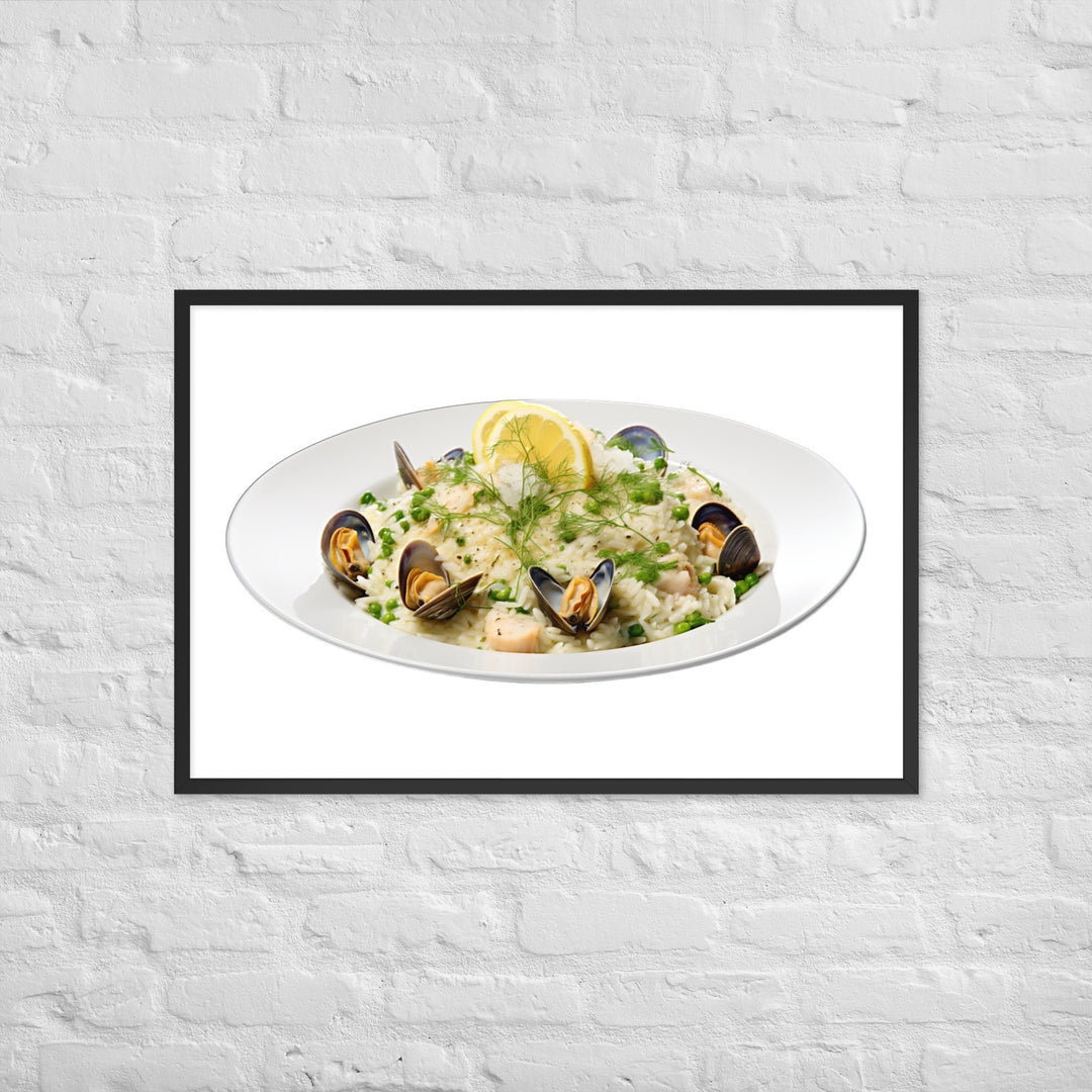 Seafood Risotto Framed poster 🤤 from Yumify.AI