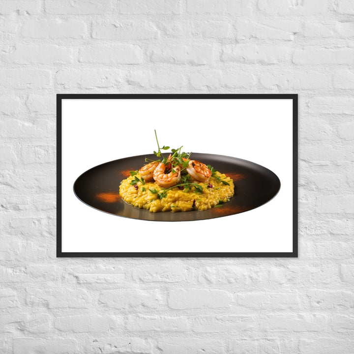 Saffron Risotto Framed poster 🤤 from Yumify.AI