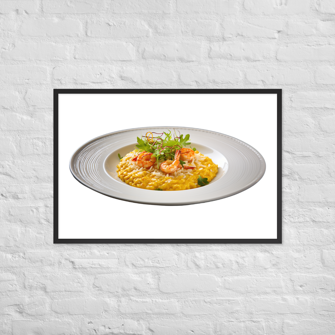 Saffron Risotto Framed poster 🤤 from Yumify.AI