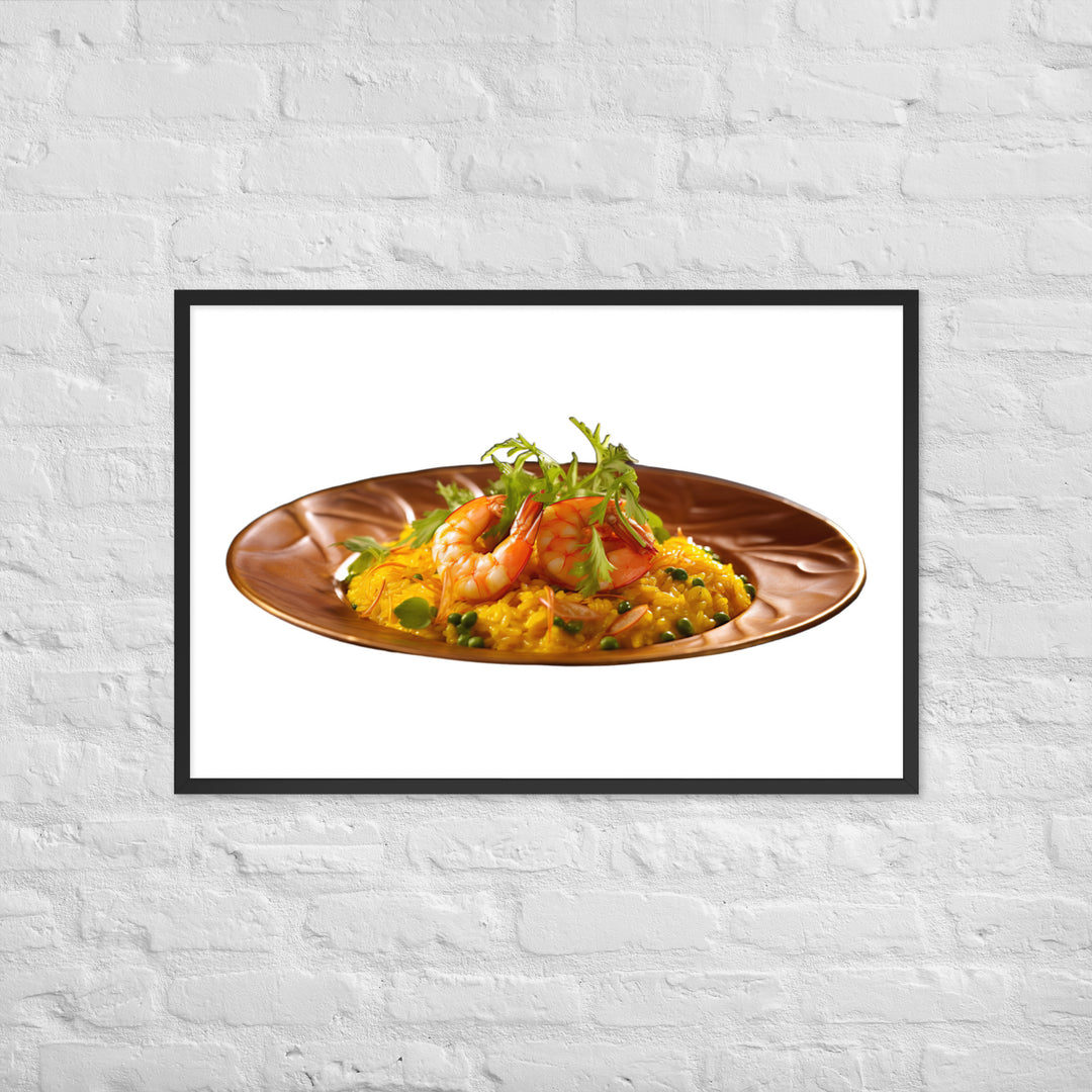 Saffron Risotto Framed poster 🤤 from Yumify.AI