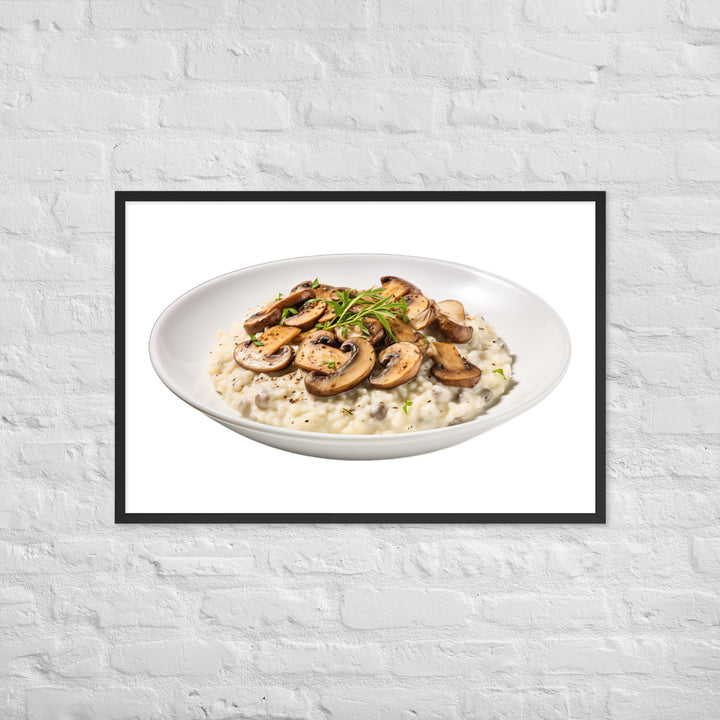 Creamy Mushroom Risotto Framed poster 🤤 from Yumify.AI