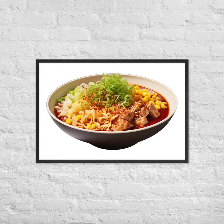 Spicy Miso Ramen Framed poster 🤤 from Yumify.AI