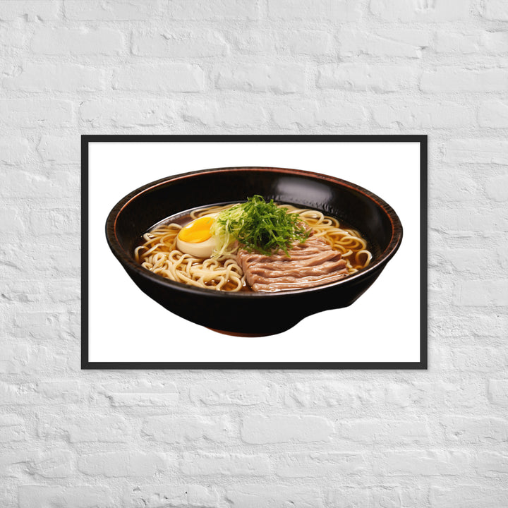 Cold Tsukemen Ramen Framed poster 🤤 from Yumify.AI