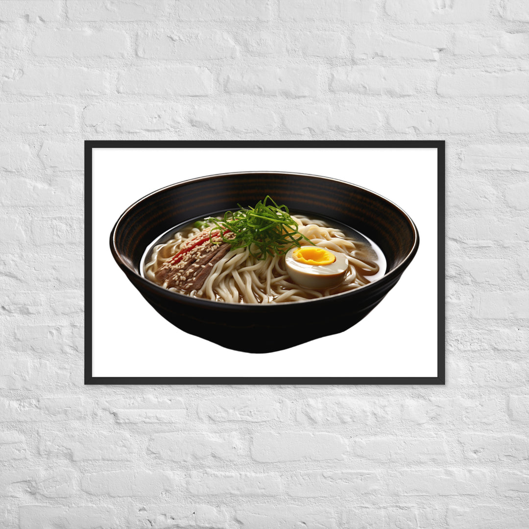 Cold Tsukemen Ramen Framed poster 🤤 from Yumify.AI