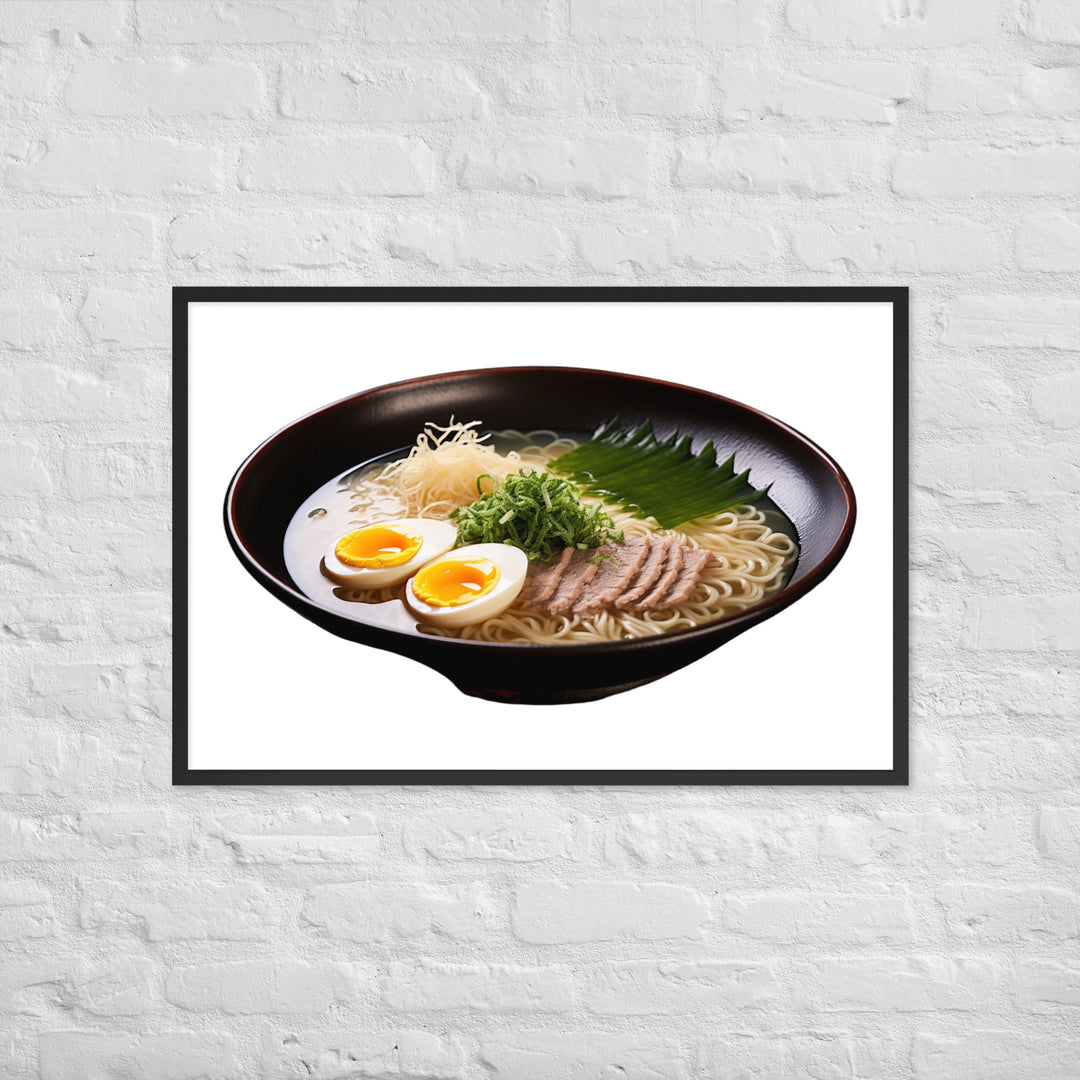 Cold Tsukemen Ramen Framed poster 🤤 from Yumify.AI