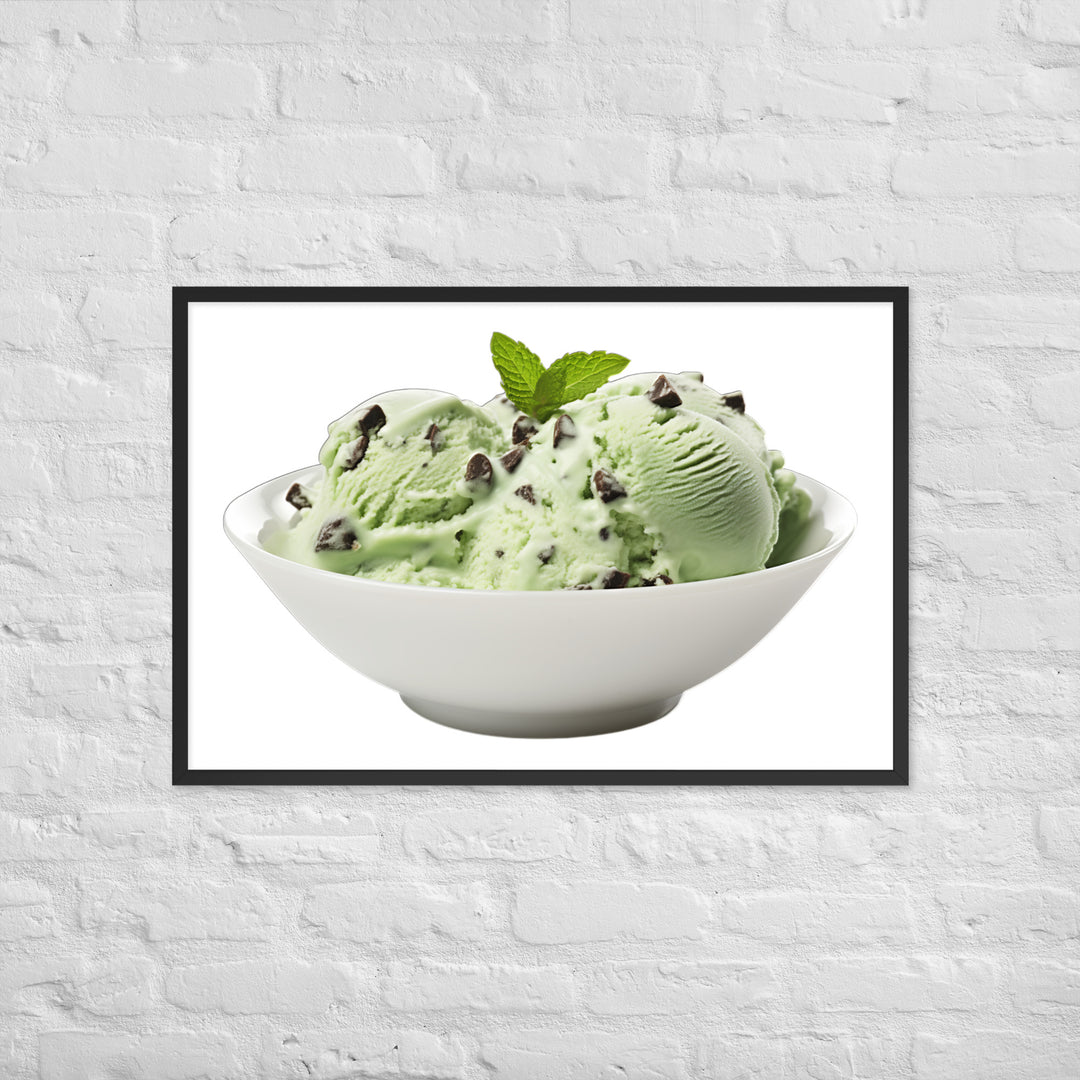 Mint Chip Bliss Framed poster 🤤 from Yumify.AI