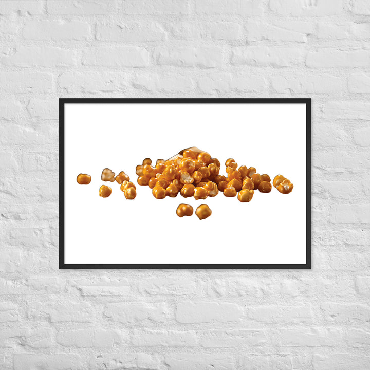 Caramel Coated Popcorn Framed poster 🤤 from Yumify.AI