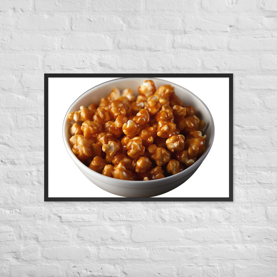 Caramel Coated Popcorn Framed poster 🤤 from Yumify.AI