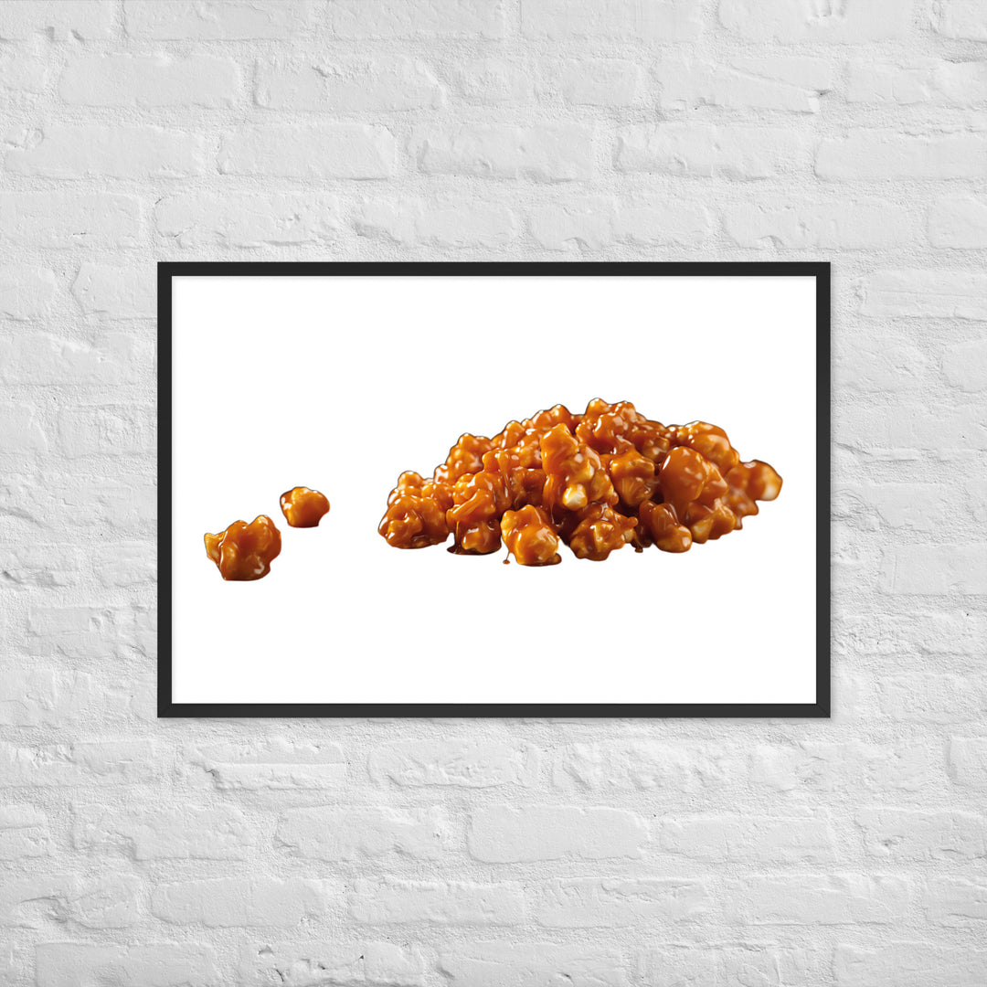 Caramel Coated Popcorn Framed poster 🤤 from Yumify.AI