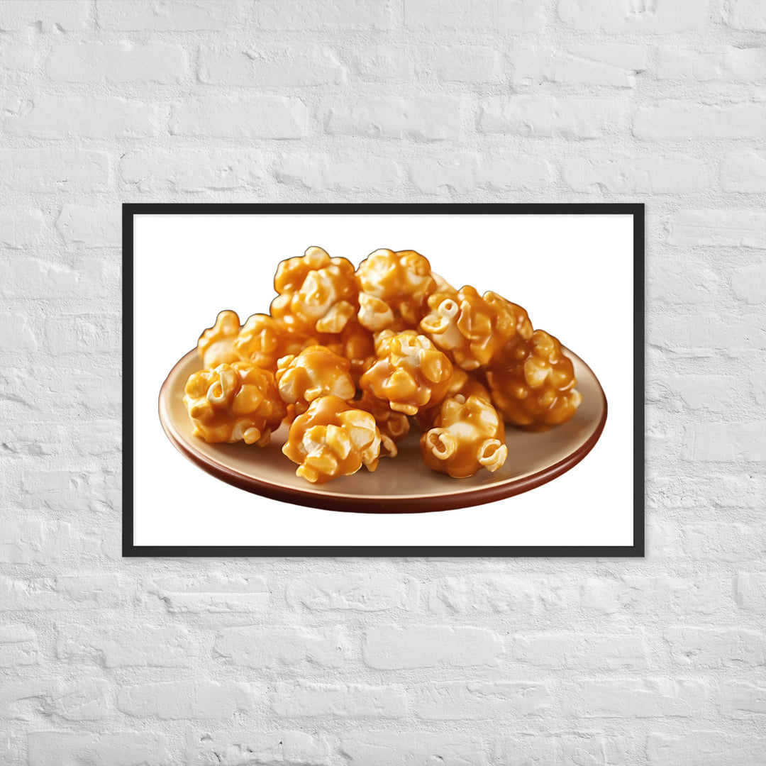 Caramel Coated Popcorn Framed poster 🤤 from Yumify.AI