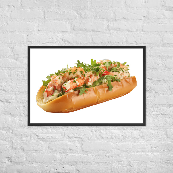 Garlic Butter Lobster Roll Framed poster 🤤 from Yumify.AI