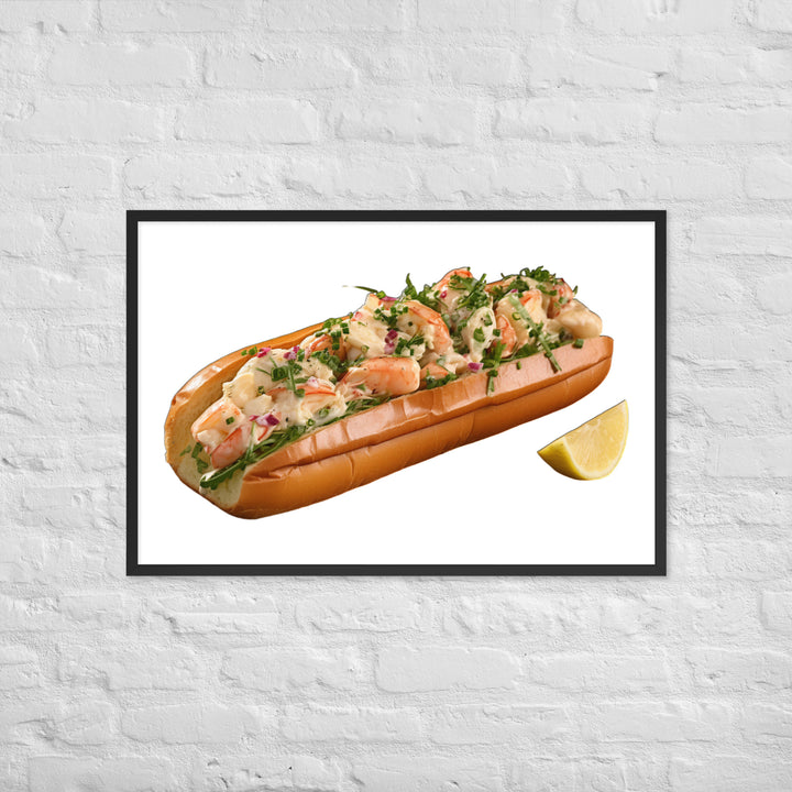 Garlic Butter Lobster Roll Framed poster 🤤 from Yumify.AI