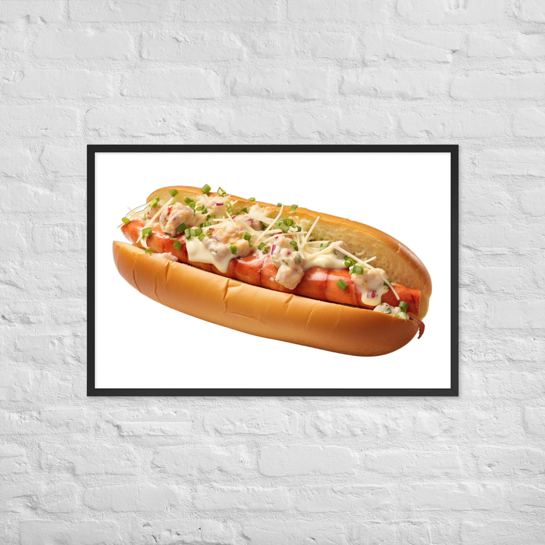 Classic Lobster Roll Framed poster 🤤 from Yumify.AI