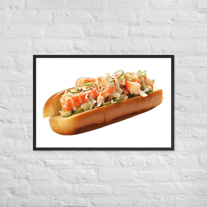 Classic Lobster Roll Framed poster 🤤 from Yumify.AI