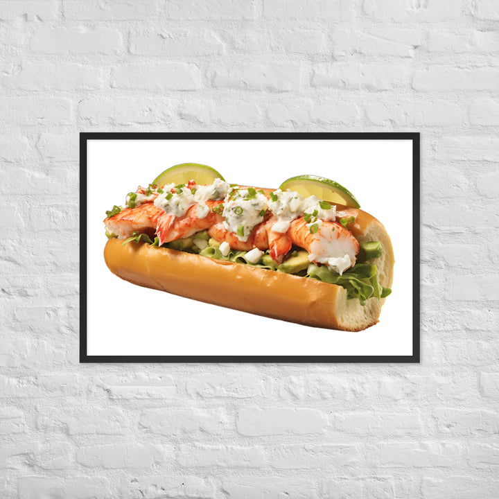 Avocado Lobster Roll Framed poster 🤤 from Yumify.AI